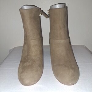 NIB Nine West Luella Women's Block High Heel Ankle Boots Side‎ Zip Size 9 M